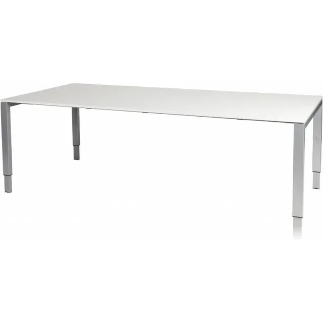 Schaffenburg Vergadertafel Domino - 220x100 grijs - alu frame