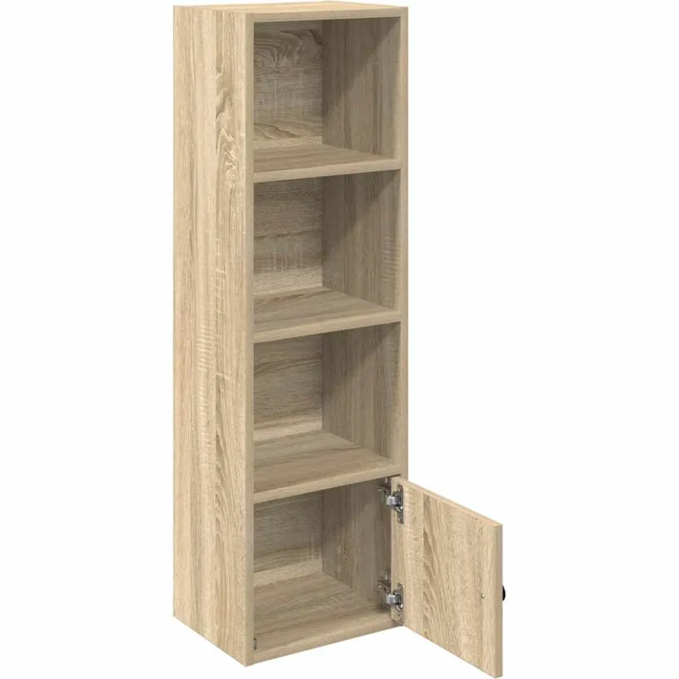 vidaXL Boekenkast 31x24x102 cm bewerkt hout sonoma eikenkleurig, foto 3