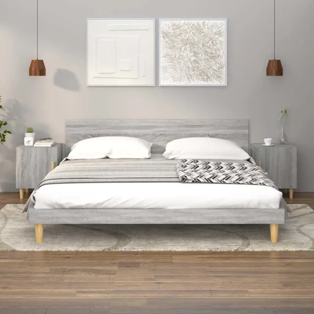vidaXL Nachtkastjes 2 st bewerkt hout grijs sonoma eikenkleurig, foto 2