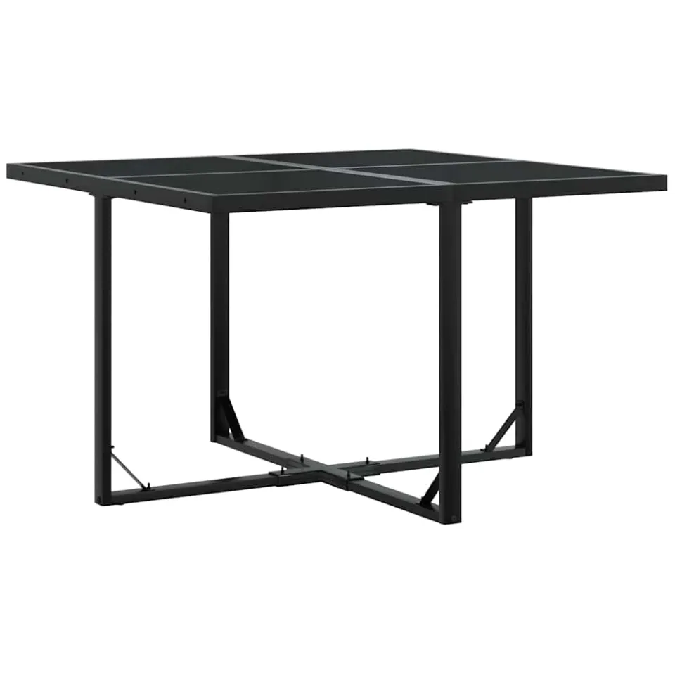 vidaXL 9-delige Tuinset poly rattan zwart, foto 3