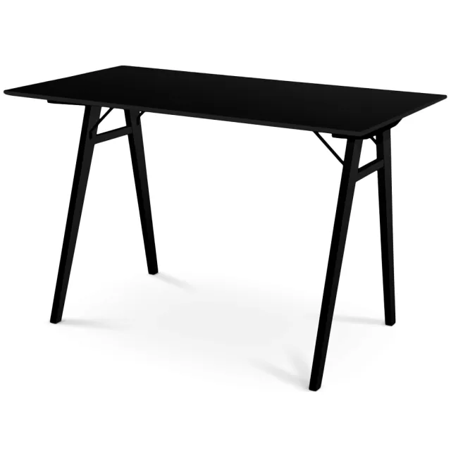 Artichok Rover houten bureau zwart - zwart houten onderstel - 120 x 60 cm, foto 2