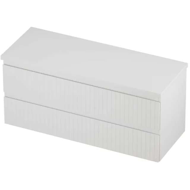 Proline Deck Badmeubelset Symmetrisch Gefreesd 120x46x55 cm Mat Wit
