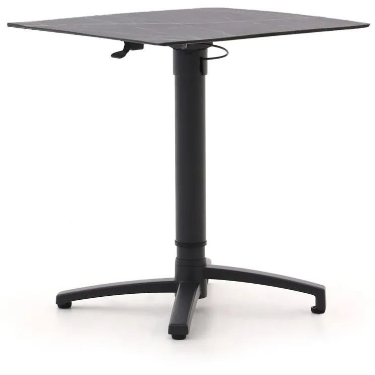 Bellagio tuinmeubelen Bellagio Canzo klaptafel 80x80x73/109cm verstelbaar grijs, foto 3