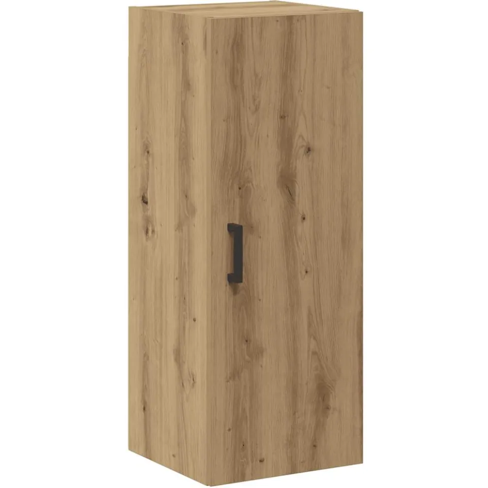 vidaXL Wandkast 34,5x34x90 cm bewerkt hout artisanaal eikenkleur, foto 3