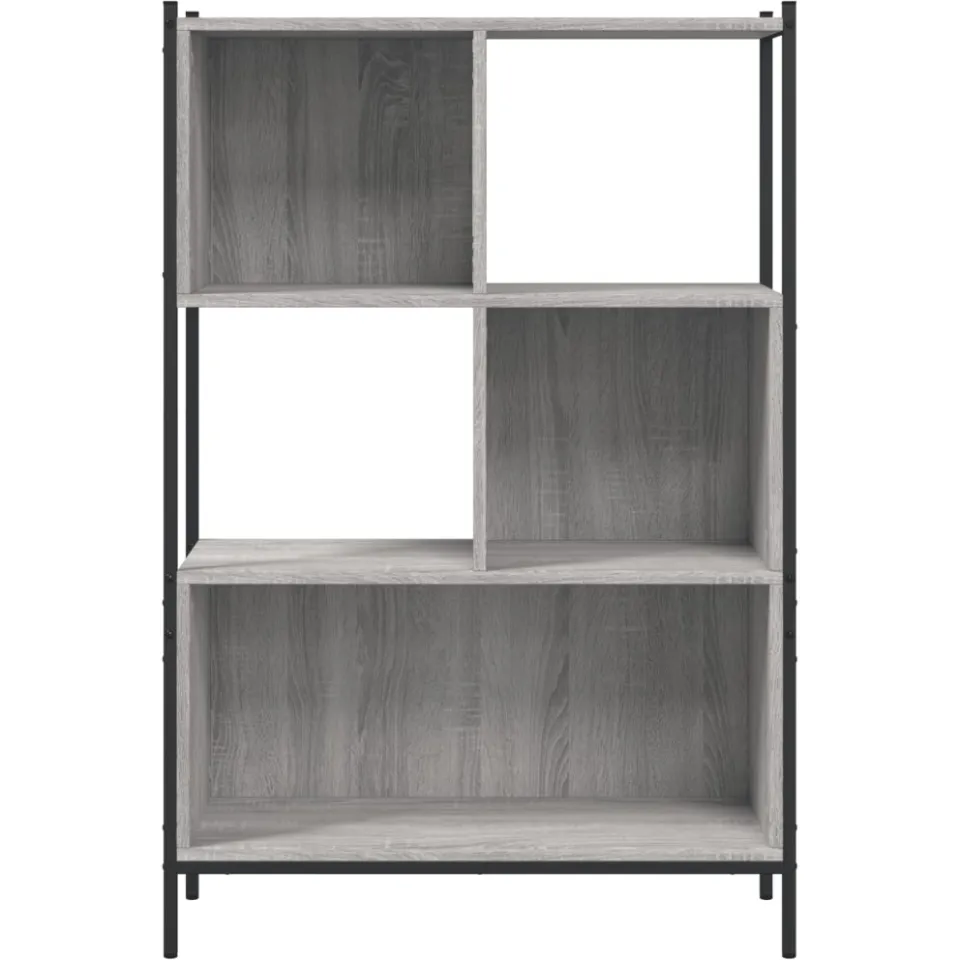 vidaXL Boekenkast 72x28x109 cm bewerkt hout grijs sonoma eikenkleurig, foto 4