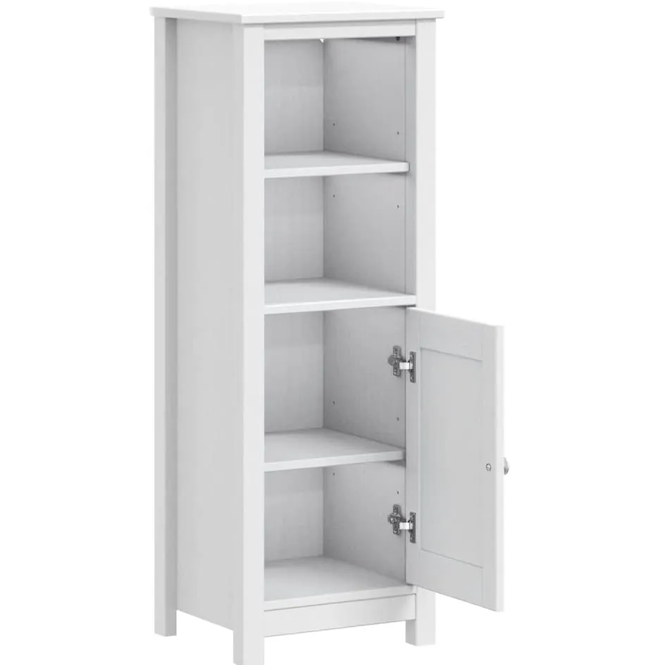vidaXL Badkamerkast BERG 40x34x110 cm massief grenenhout wit, foto 4