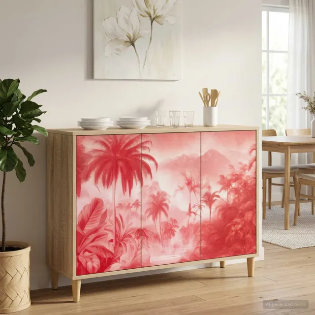 vidaXL Dressoir AACHEN Sonoma 102 x 33 x 75 cm Bewerkt hout Bruin