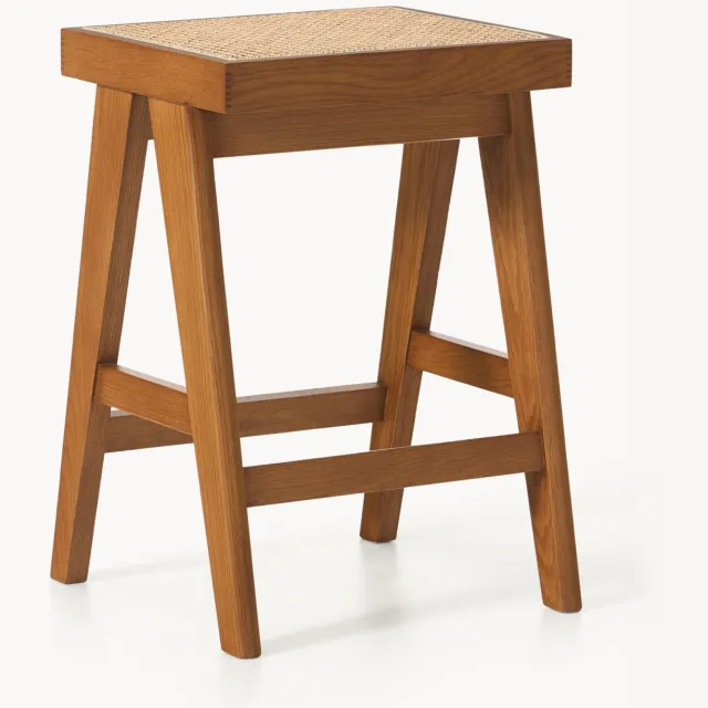 Westwing Collection Barkruk Sissi met Weens vlechtwerk Beige