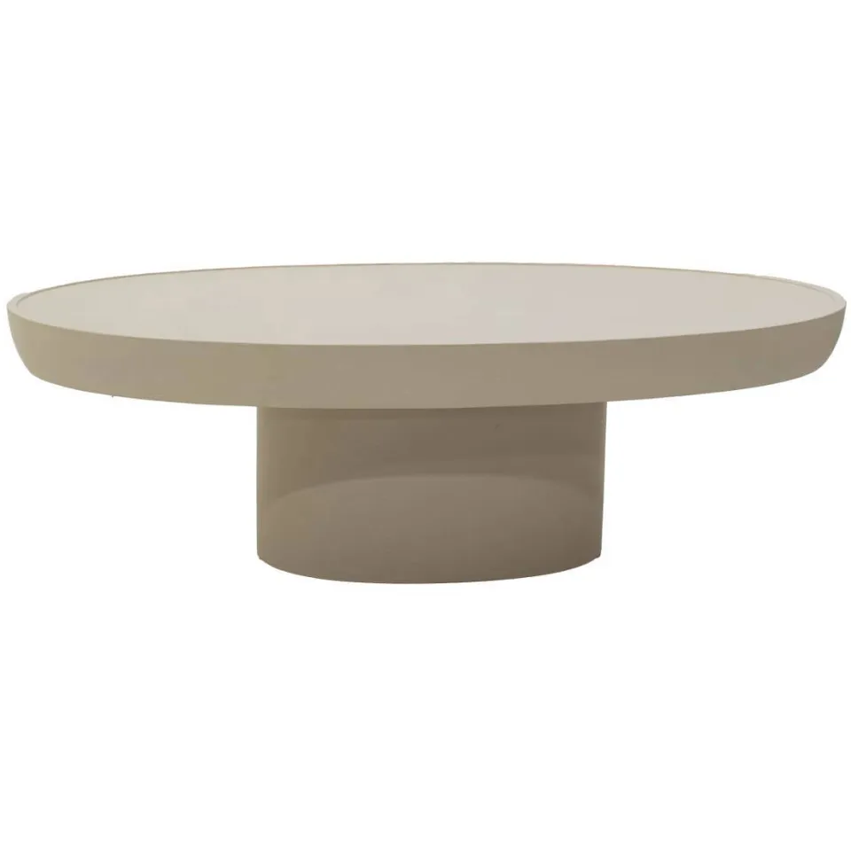 Giga Meubel Salontafel Livinia Ovaal - Beige - 120x65x39cm, foto 2