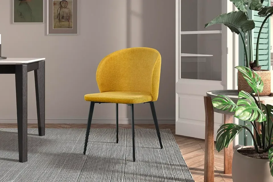 Eetkamerstoel Lena geel, foto 5