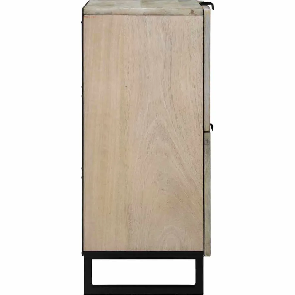 vidaXL Media-opslagkasten en rekken Wit en zwart 60 x 33 x 75 cm, foto 4