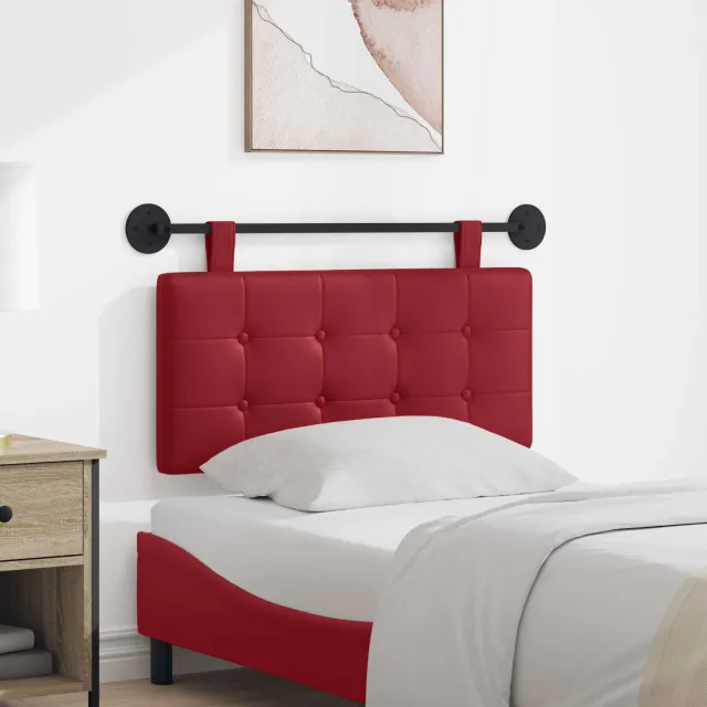 vidaXL Hangend hoofdbord Kunstleer Rood