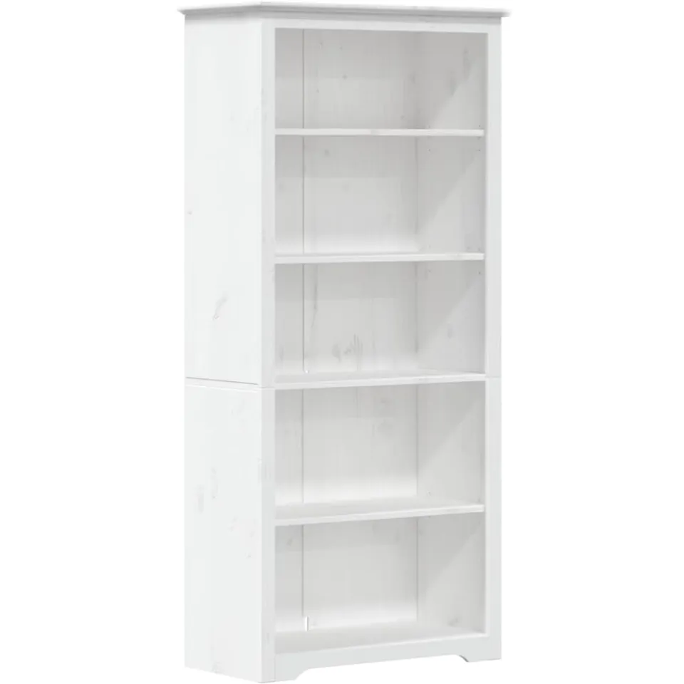 vidaXL Boekenkast 5-laags BODO 82x40x173 cm massief grenenhout wit, foto 3