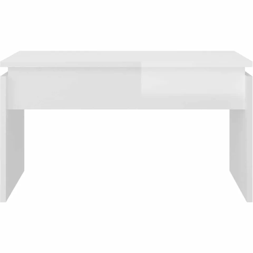vidaXL Salontafel 68x50x38 cm bewerkt hout hoogglans wit, foto 4