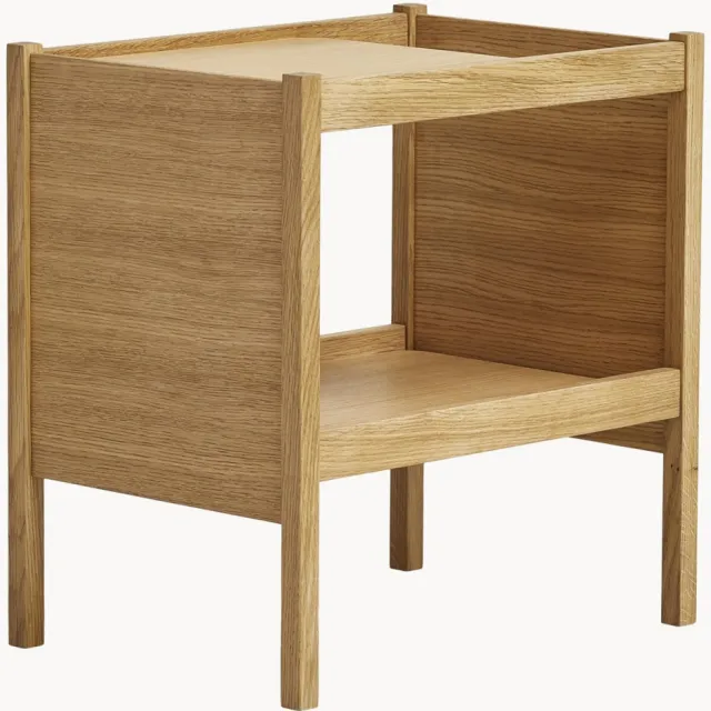 Form & Refine Eikenhouten bijzettafel Journal Bruin