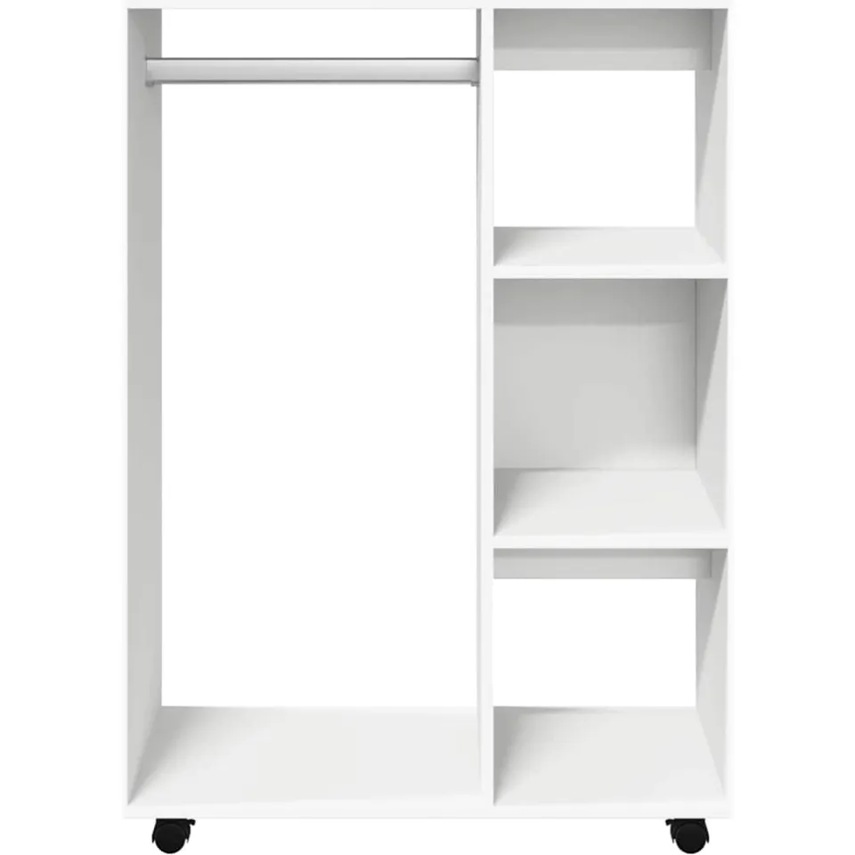 vidaXL Kledingkast 80x40x110 cm bewerkt hout wit