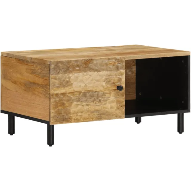 vidaXL Salontafel 80x50x40 cm massief mangohout Bruin