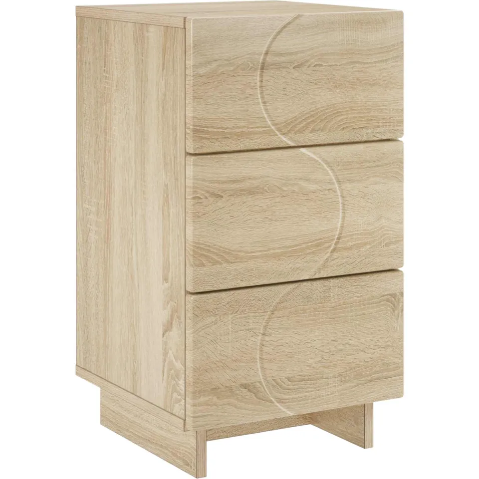 vidaXL Nachtkastje Sonoma Eiken 33,5 x 34,5 x 60 cm Bewerkt hout, foto 3