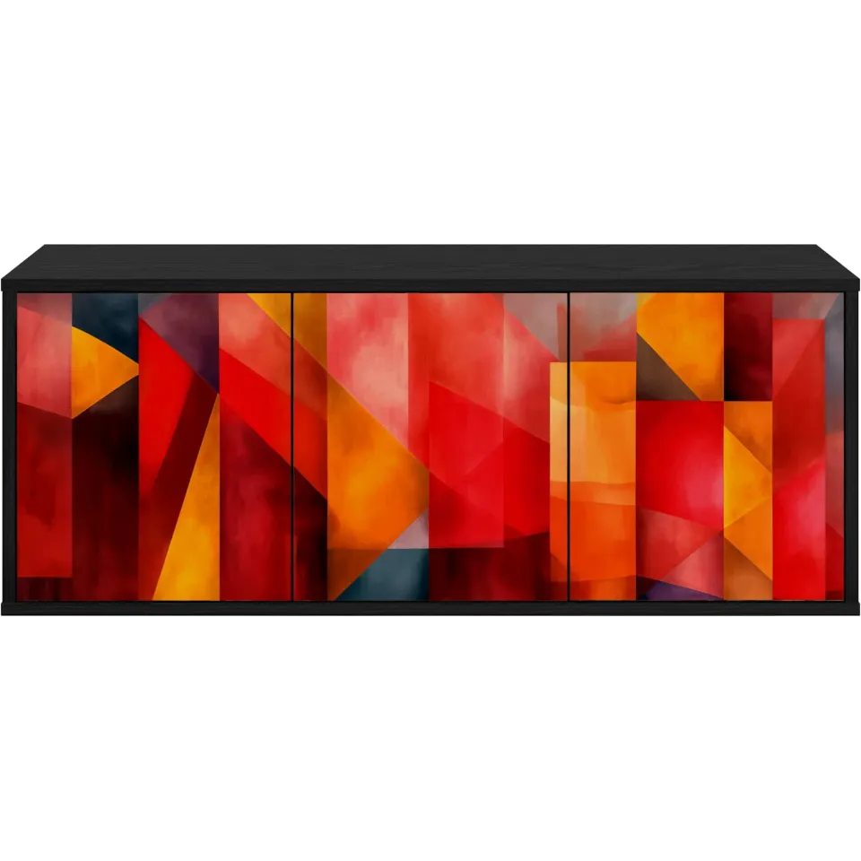 vidaXL Wandgemonteerd tv-meubel HEESCH 102 x 33 x 40 cm Zwart eiken, foto 4