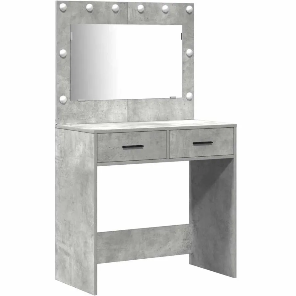 vidaXL Plafondtafel 2 st Grijs 78,5 x 41 x 135 cm Bewerkt hout, foto 3