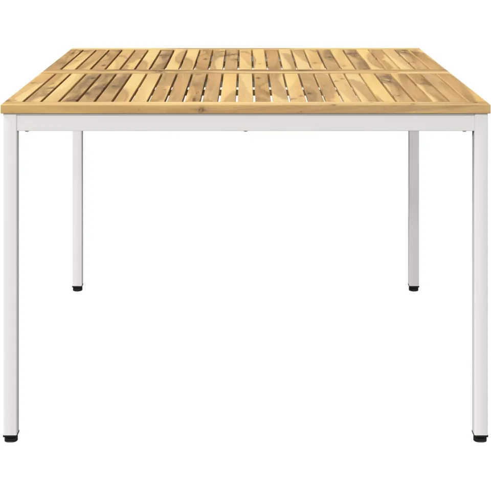vidaXL Tuindiner tafel NAARDEN Witgewassen 110 x 108,5 x 75 cm Bruin