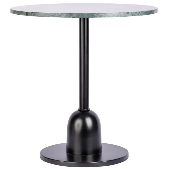 Padiro ronde bijzettafel - Ø 46 x 48 cm - Groen - Modern Art deco Glamour, Marmerlook - Marmer, IJzer