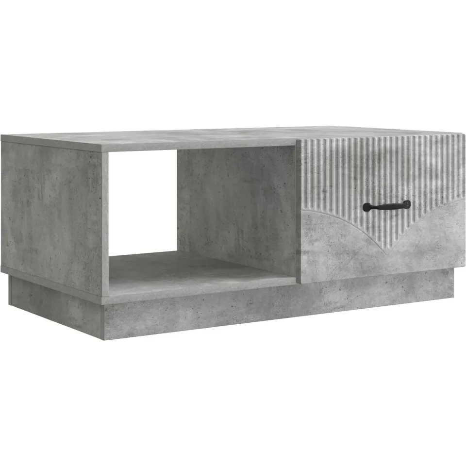 vidaXL Salontafel Betongrijs 90 x 50 x 37 cm Bewerkt hout grijs