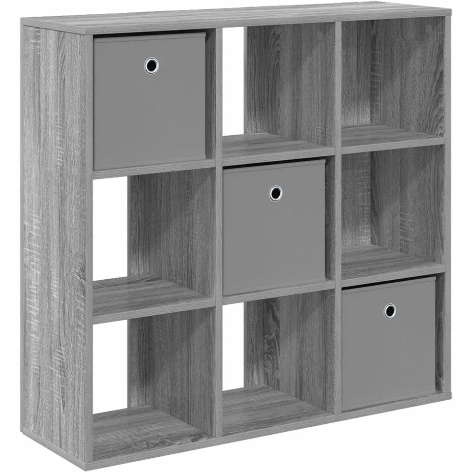 vidaXL Dressoir Grijs Sonoma 88,5 x 29 x 84,5 cm, foto 3