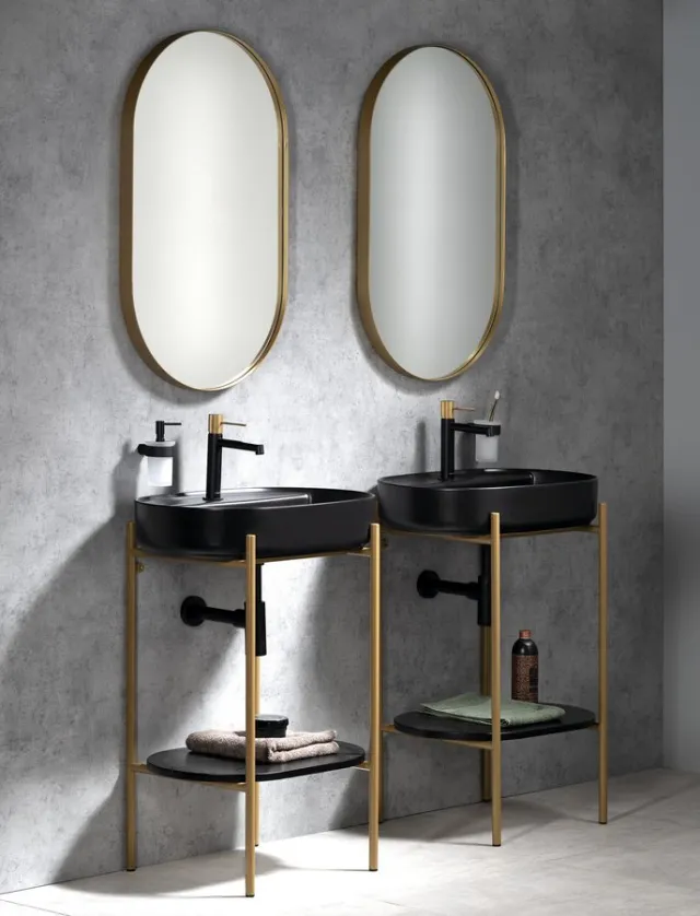 Sapho Badkamer Set Sapho Puno Goud Mat en Zwart