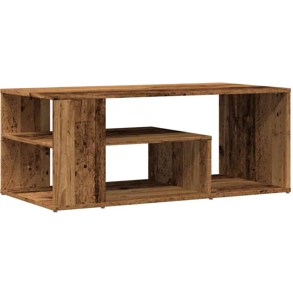 vidaXL Salontafel 100x50x40 cm bewerkt hout oud houtkleurig bruin, foto 3