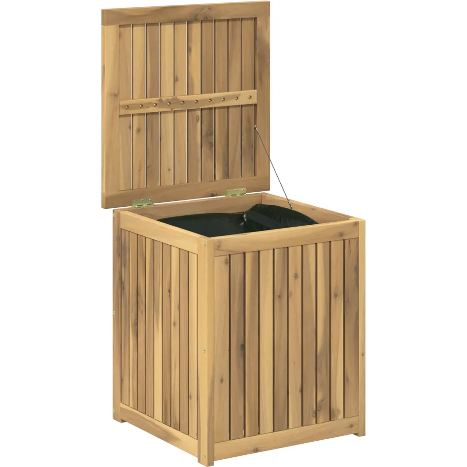 vidaXL Tuinopslagdoos Massief Acaciahout 48,5 x 49 x 53,5 cm Bruin