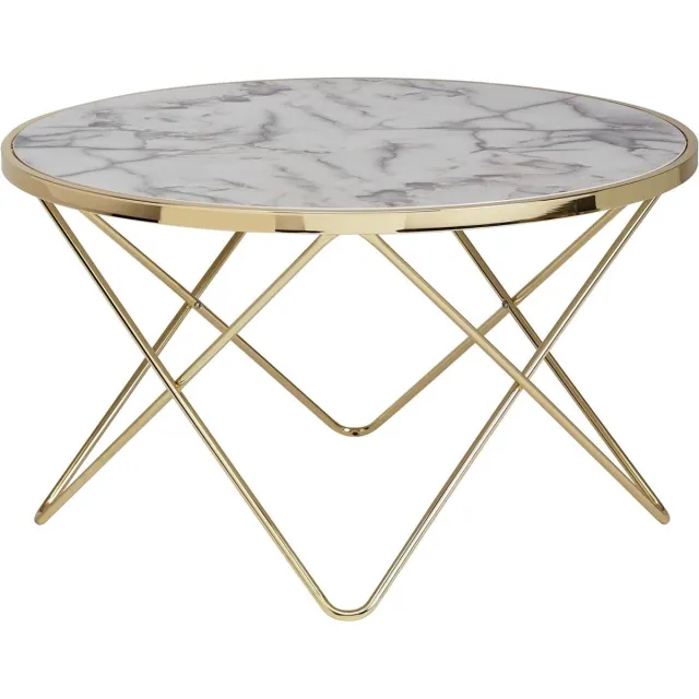 Sky Style Marmer Gold Salontafel Goud / Wit