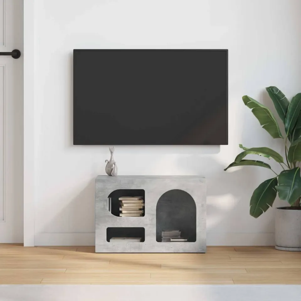 vidaXL TV-kast ELST 60 x 35 x 40 cm Beton Grijs Bewerkt hout, foto 3