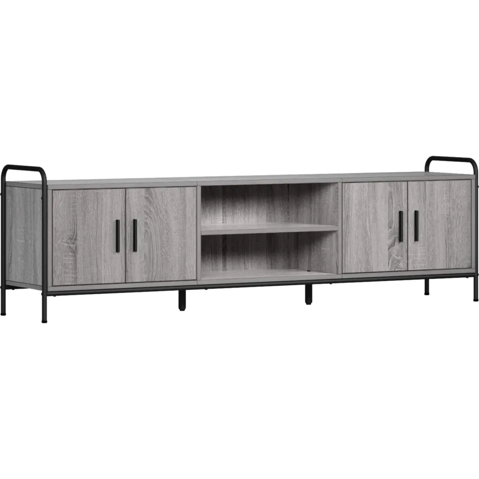 vidaXL Tv-meubel 167,5 x 33 x 50 cm Grijs Sonoma Bewerkt hout, foto 3