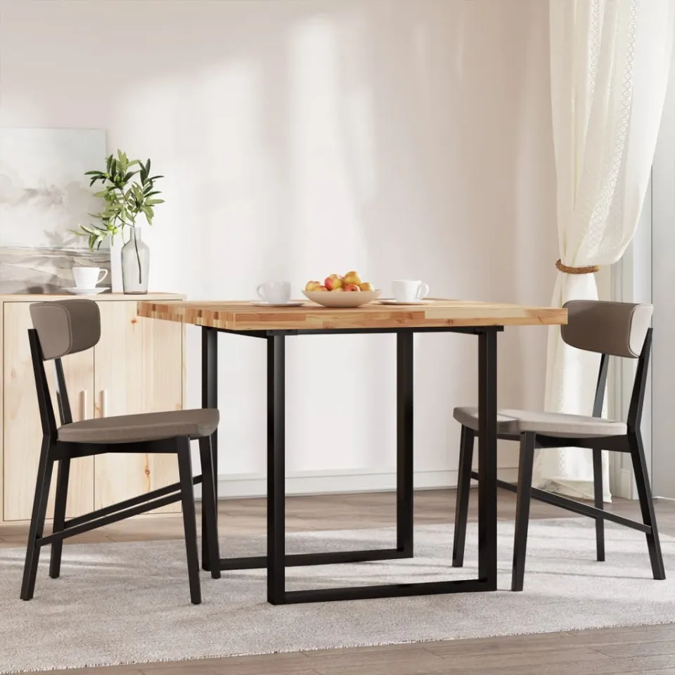 vidaXL Tafelblad vierkant 90x90x4 cm massief acaciahout bruin, foto 2