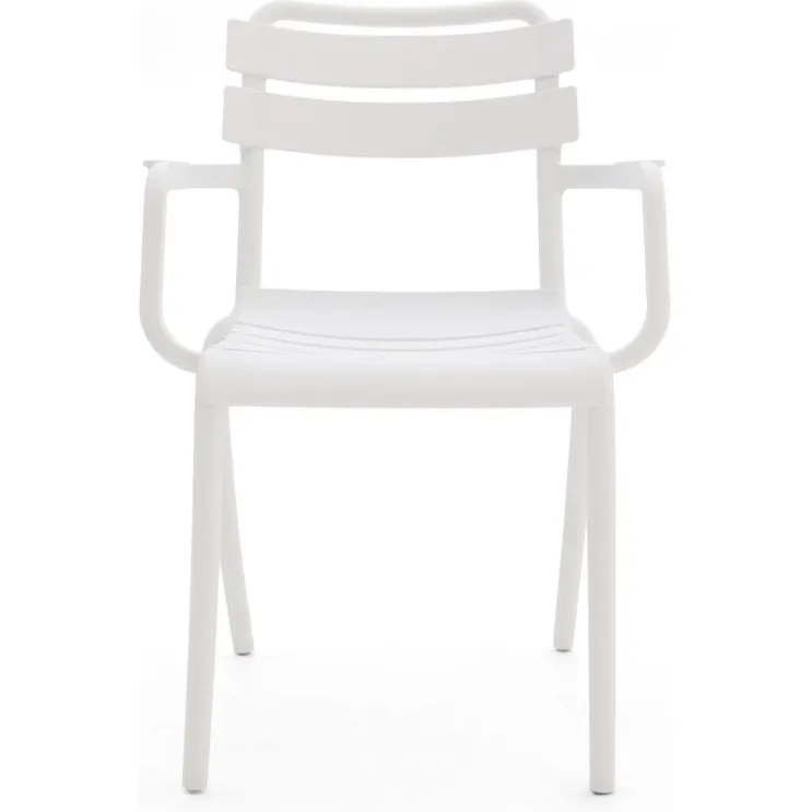 Forza Furniture Forza Vico dining tuinstoel stapelbaar wit, foto 3