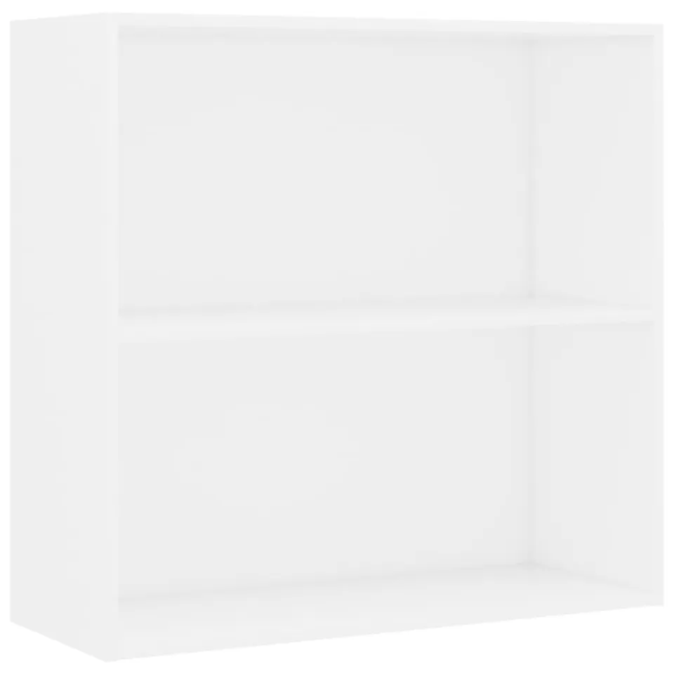 vidaXL Boekenkast 80x30x76,5 cm bewerkt hout wit, foto 3