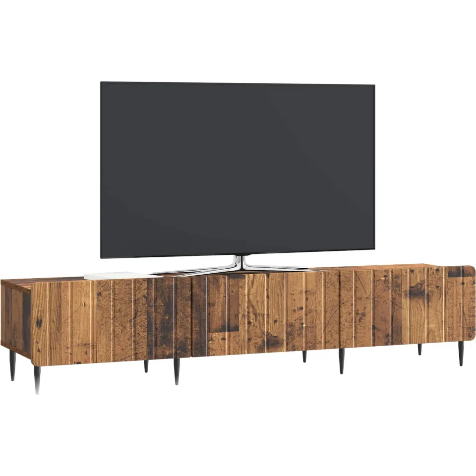 vidaXL TV-kast met lade Oud hout 147 x 34,5 x 32 cm Bewerkt hout Bruin
