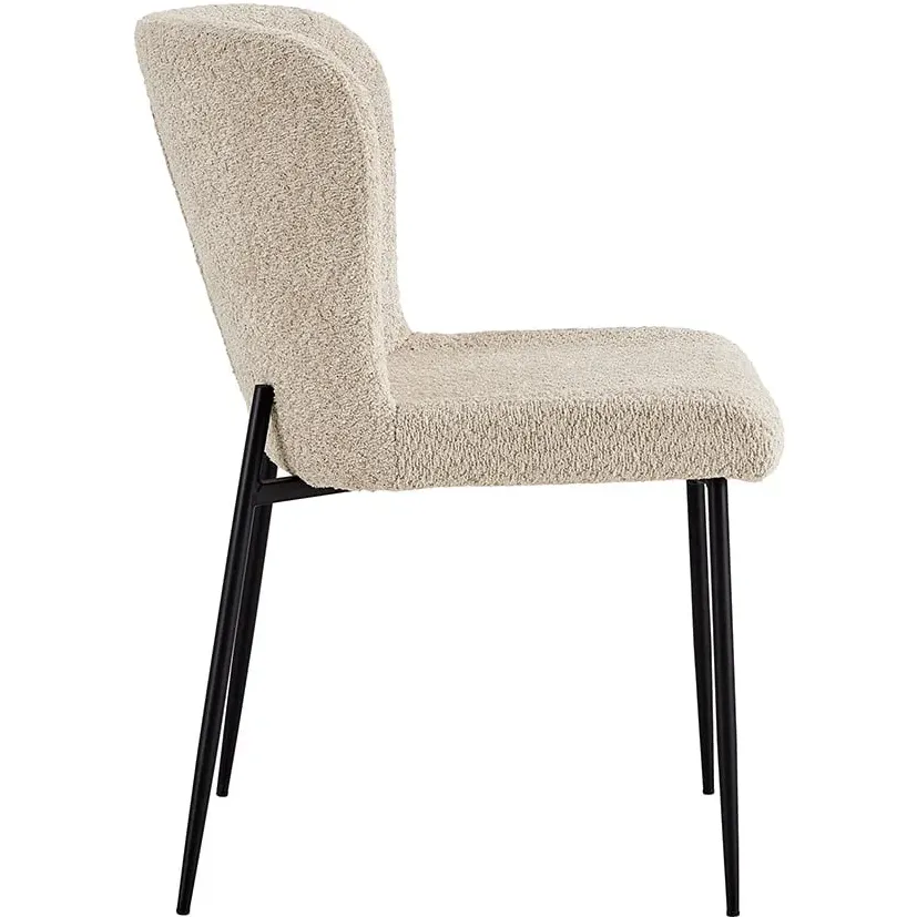 eetkamerstoel Jolie bouclé beige, foto 3