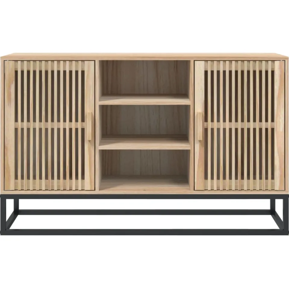 vidaXL Dressoir 105x30x65 cm bewerkt hout bruin, foto 4