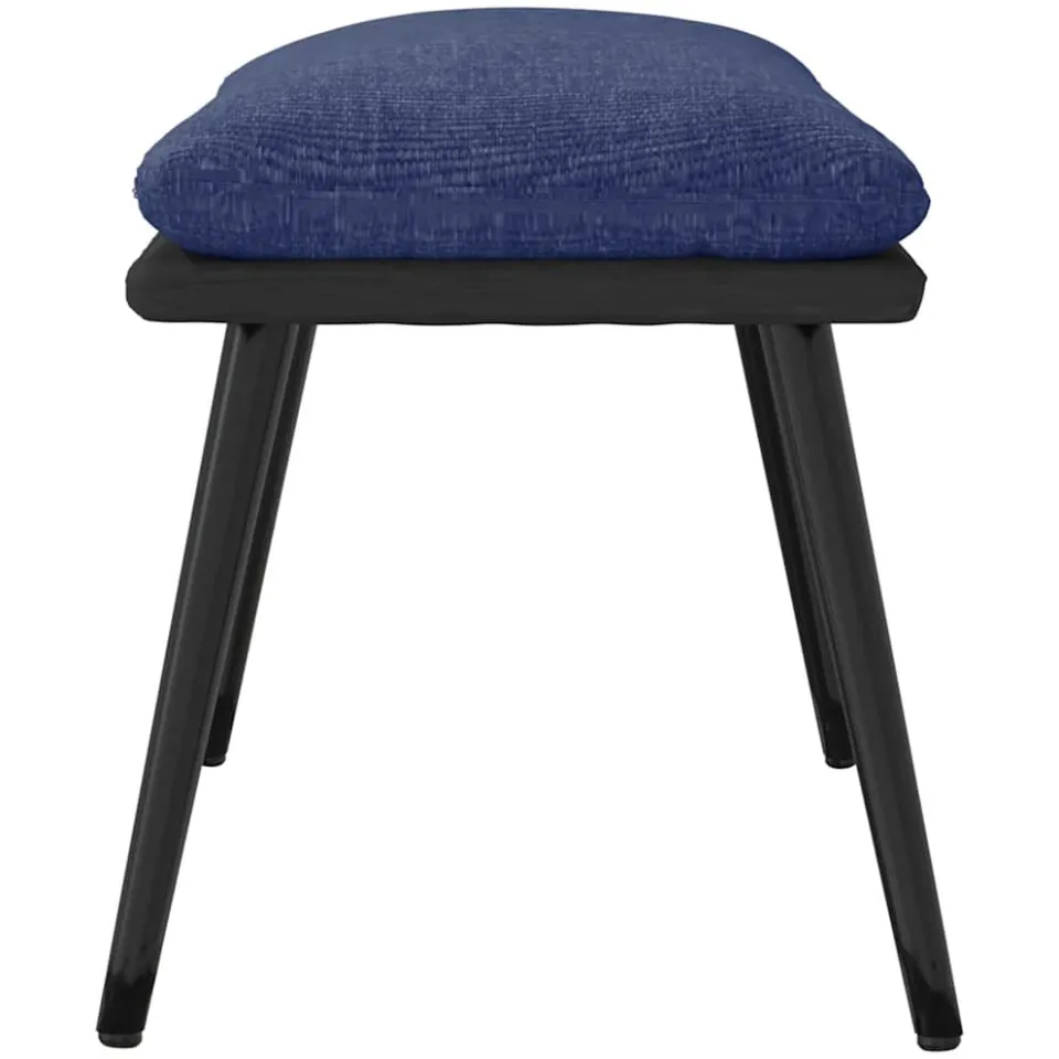 vidaXL Voetenbank 45x29,5x35 cm stof en kunstleer blauw, foto 4