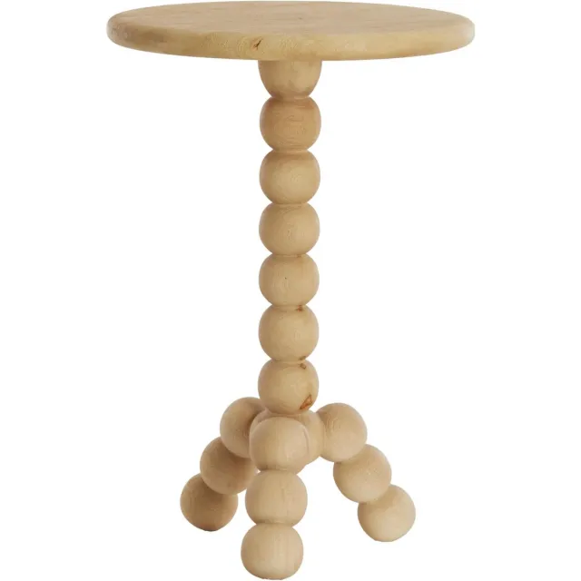 Light & Living Bijzettafel Veglio - Naturel - Ø35cm - Modern