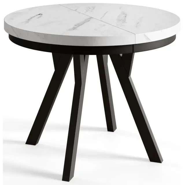 ALPİ Alpi Moebel - Ronde Tafel Uitschuifbare 120-220 cm - Marmur
