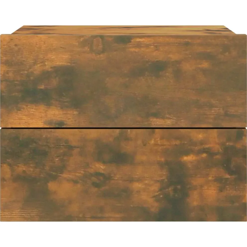 vidaXL Nachtkastjes 2 st 40x30x30 cm bewerkt hout gerookt eikenkleurig, foto 4