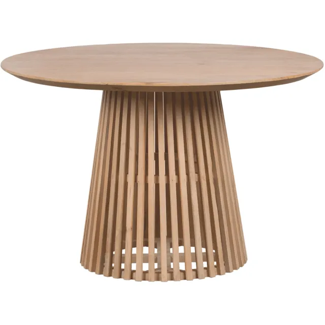 Lewis & Loft Eettafel Levi - FSC-gecertificeerd mangohout - Rond - Ø 120 cm - Naturel