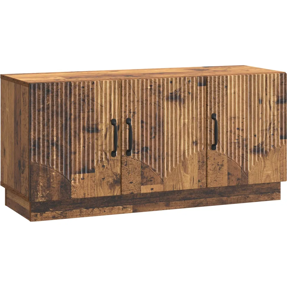 vidaXL Tv-meubel 99 x 34,5 x 47 cm Oud hout Bewerkt hout bruin, foto 3