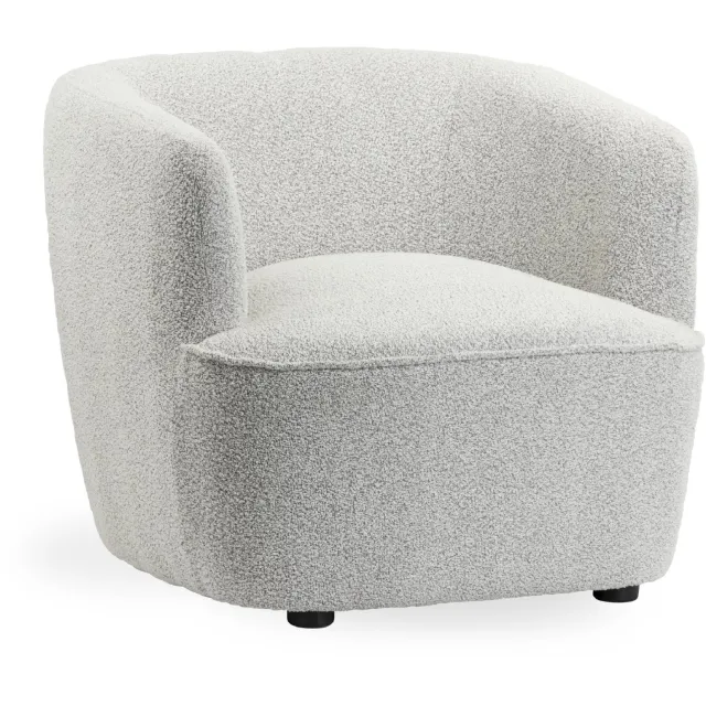 Nest of Nora Bouclé Loungestoel - Fauteuil - Naturel Beige