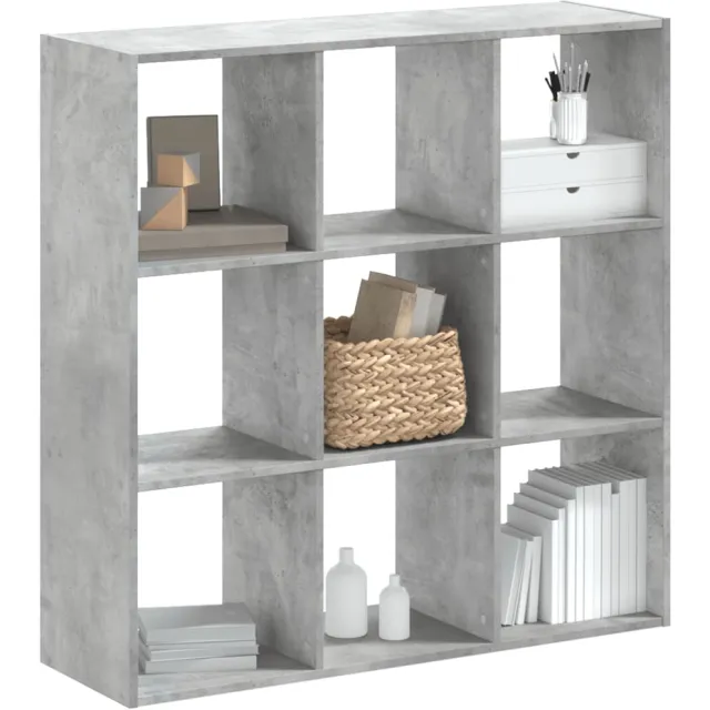 vidaXL Boekenkast 102x32x102 cm bewerkt hout betongrijs