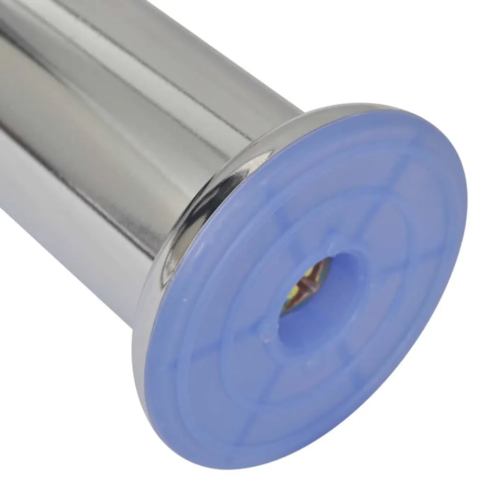 vidaXL Bankpoten 8 st rond 180 mm chroomkleurig, foto 4