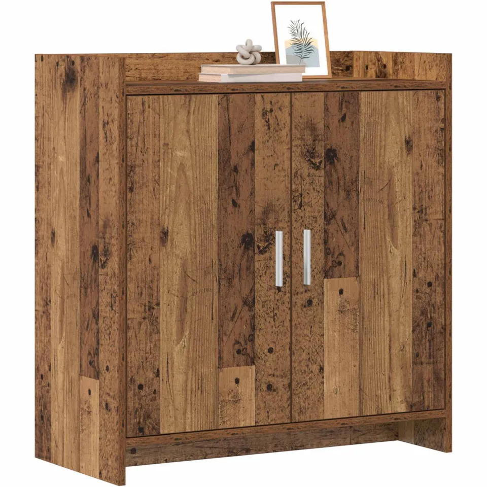 vidaXL Dressoir Oud hout 72 x 36 x 80 cm Bewerkt hout Bruin